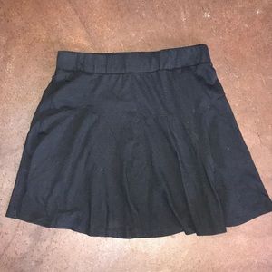 Black skater skirt